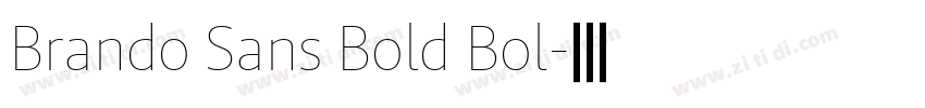 Brando Sans Bold Bol字体转换